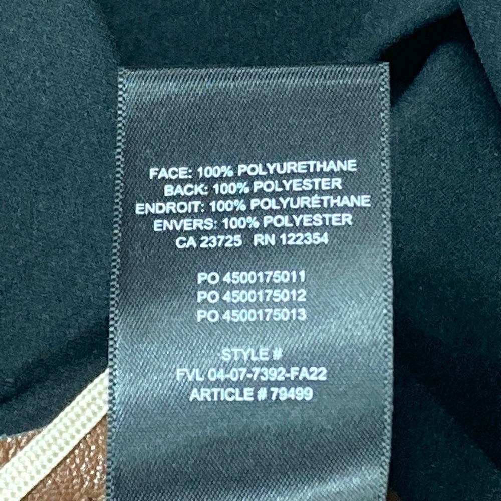 Wilfred Aritzia Vegan Leather Mini Skirt Womens 4 Brown Front Slit Academia New - Picture 11 of 13